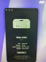 מאק מיני M4+מקלדת אפל+מסךLG 4K