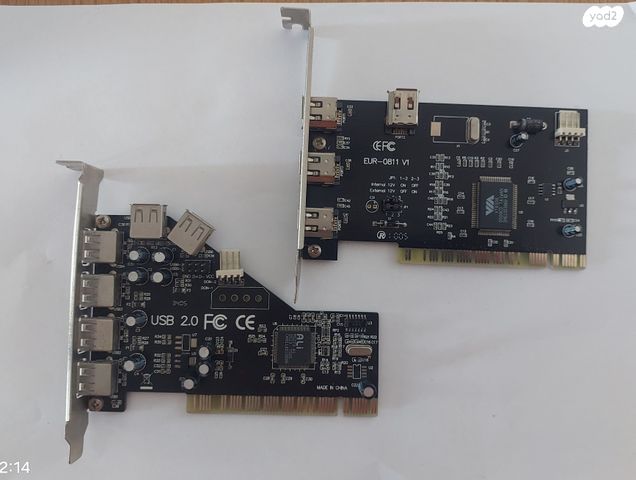 כרטיס למחשב IEEE1394  וUSB 2.0