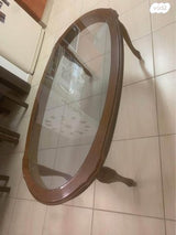 שולחן וינטג סלון חום מהגוני