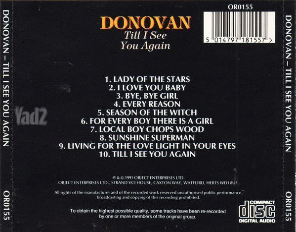Donovan Till I See You Again