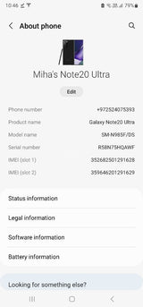 Samsung note20 ultra
