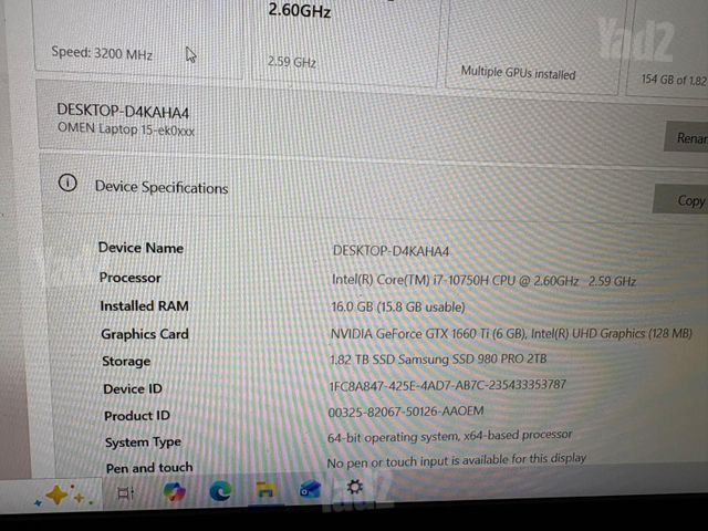 OMEN Laptop 15-ek0xxx