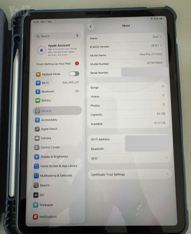 iPad Pro 11 64GB+Apple Pencil