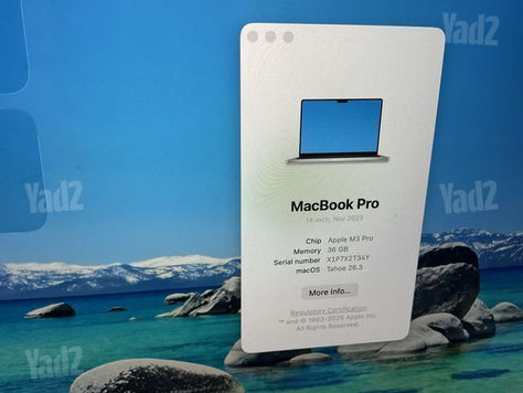 מק 14 אינצ M3Pro 36GB