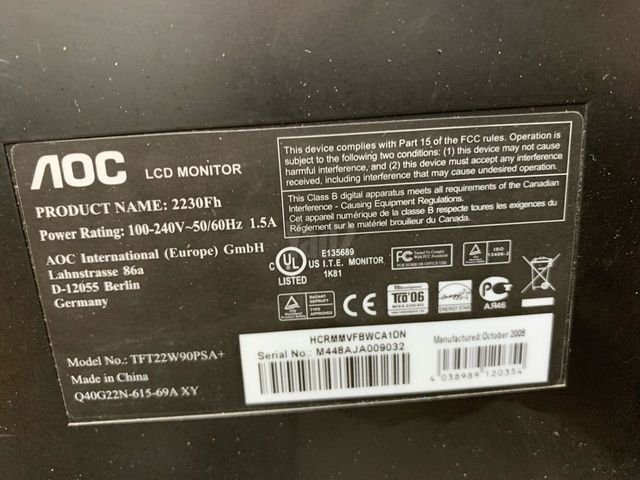 מסך מחשב AOC 22