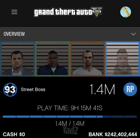 Gta online account