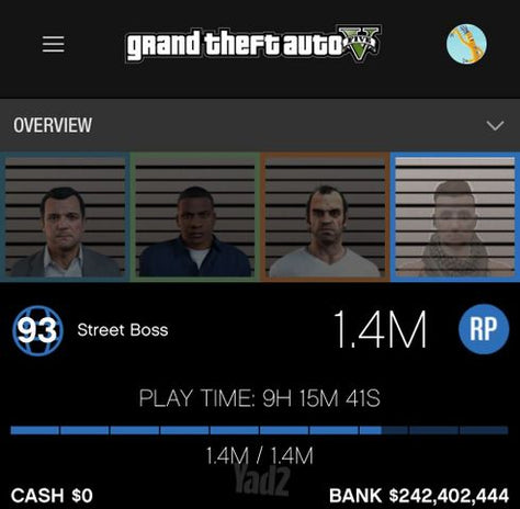 Gta online account