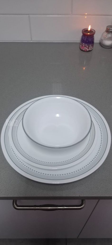 צלחות corelle 12 סועדים