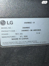 מסך קעור 34” LG