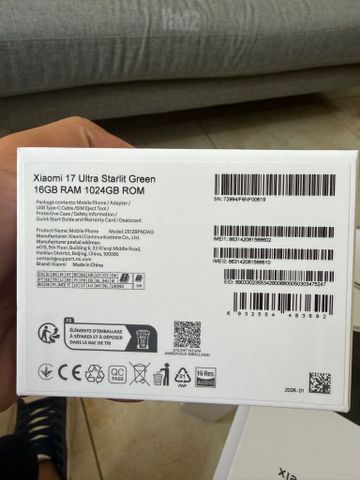 Xiaomi 17 Ultra 1TB !!