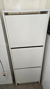 ארון IKEA BISSA- 3 תאים- לבן