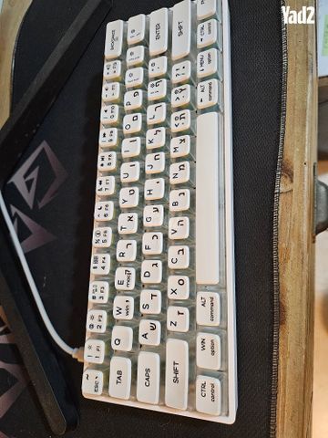 מקלדת gk61 ועכבר hyperx