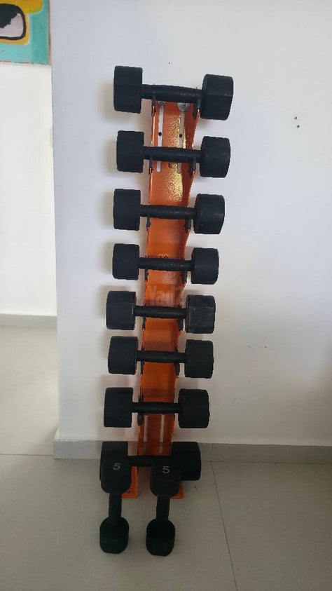 משקולת יד עם מתקן מקצועי