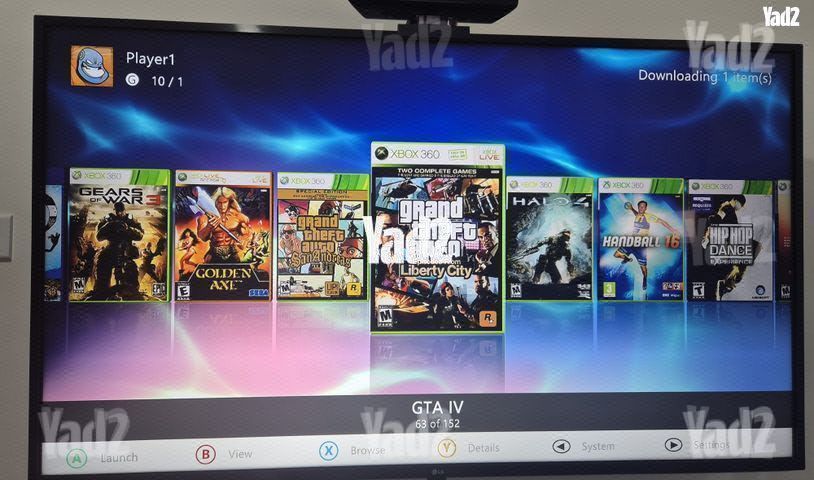 Xbox 360 עם 150 משחקים