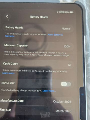 באחריות Apple Ipad Air 11 M3