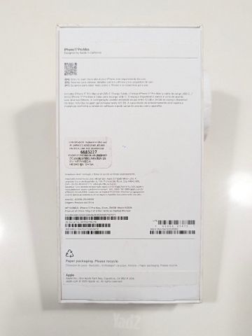 Iphone pro max 17 256 GB
