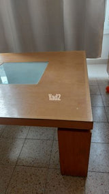שולחן סלון צבע עץ טבעי