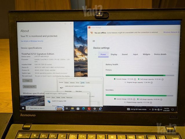 Laptop  lenovo thinkpad x250