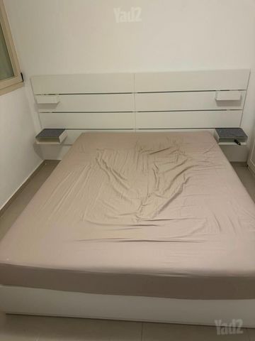 White Bed Frame with Mattress