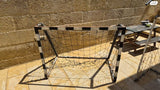 שער כדורגל כולל רשת מברזל
