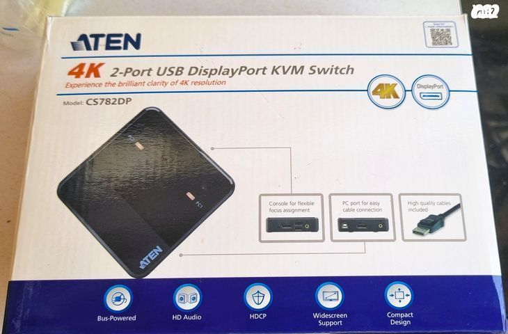 מתג KVM USB DisplayPort