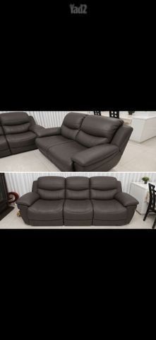 ספות 2+3 עור אמיתי
