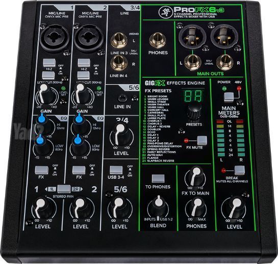 מיקס Mackie ProFX6 v3