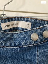 חצאית מעטפת ג׳ינס ASOS מידה 40