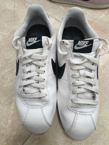 Nike Cortez Leather לבן שחור