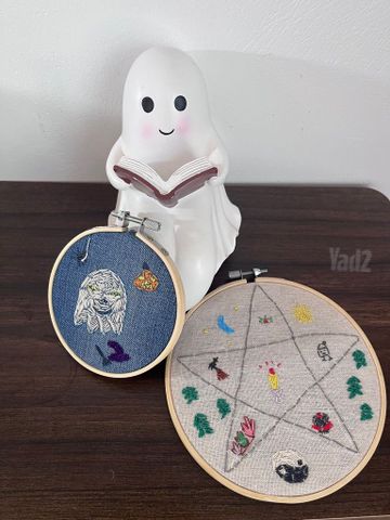 Hand Embroidery, 10cm hoops