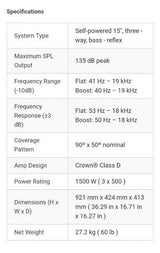 Jbl prx 635
