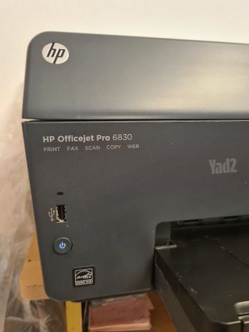 מדפסת hp 6830 pro +דיו חדשים