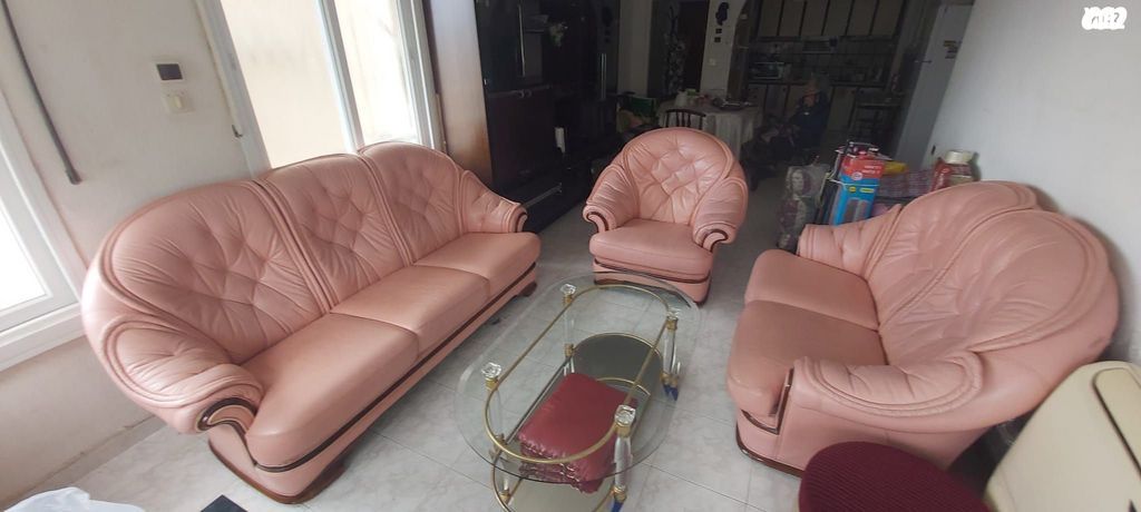 סלון עור 3 + 2+1