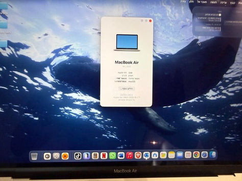 Macbook air 8 ram 512 ssd