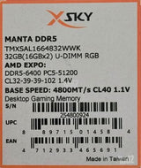 32GB RAM DDR5 EXPO 6400 CL32