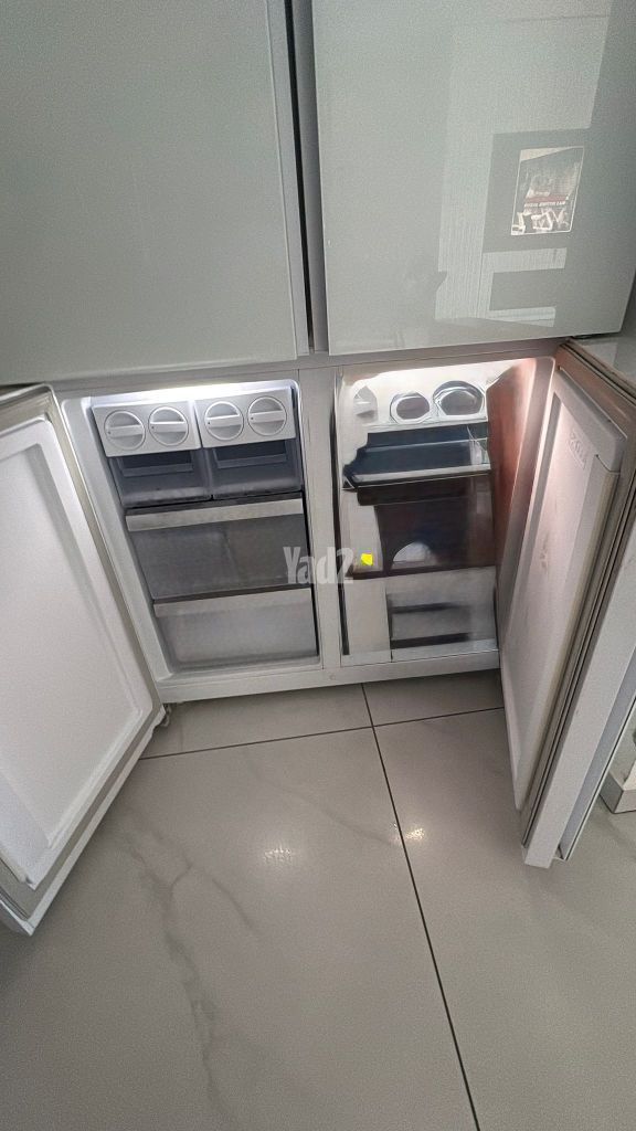 מקרר beko זכוכית לבנה