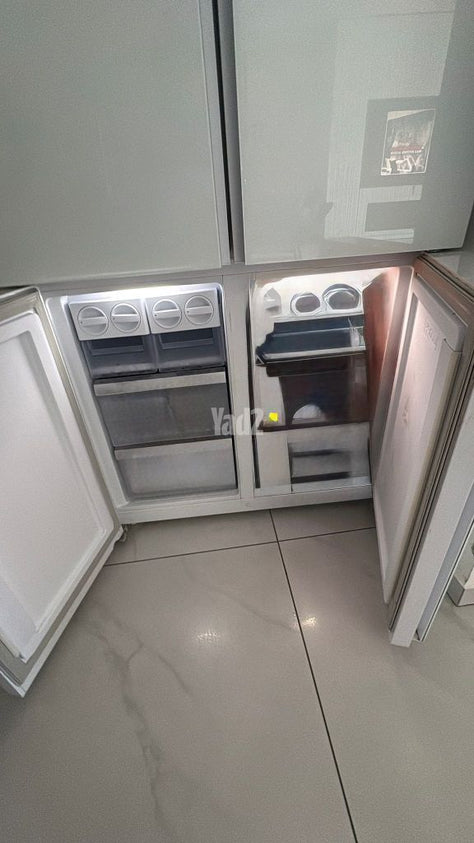מקרר beko זכוכית לבנה