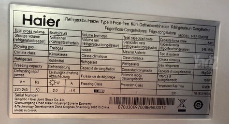מקרר Haier HRF-550FB