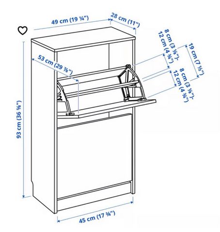 3 יחידות אחסון נעליים
