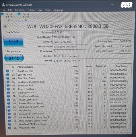 WD 2TB Red NAS HD