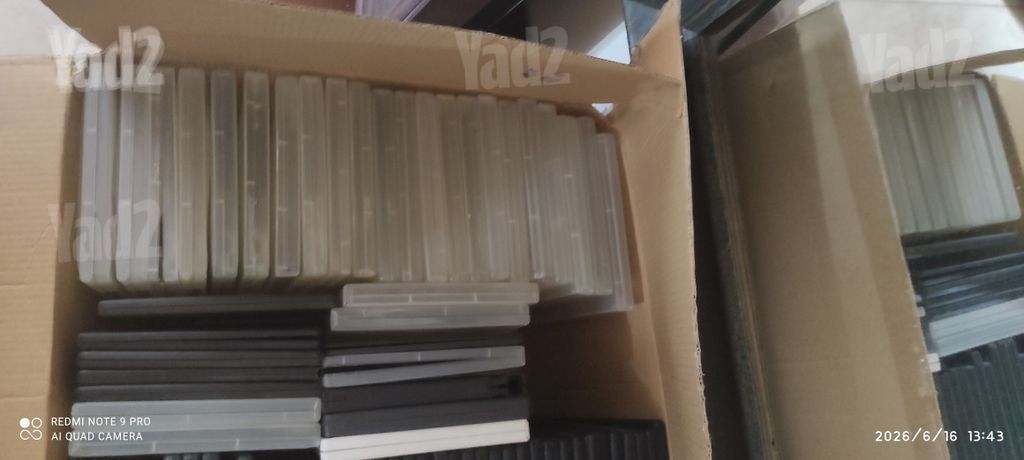 DVD-R 4.7GB 125 להקלטה ועטיפות