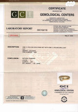 טבעת יהלום טבעי 1 קראט