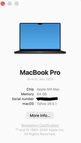 MacBook Pro 16 M4 Max