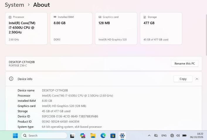 מחשב נייד Toshiba i7