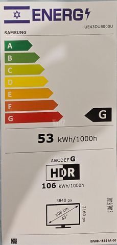 טלויזיה Samsung LED 4K 43