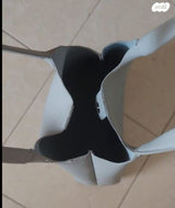 תיק צד אפור בהיר דמוי עור