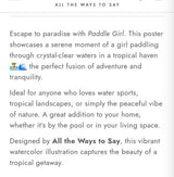פוסטר של atws. / Paddle Girl