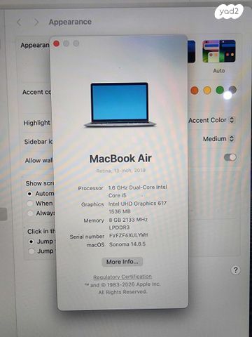Macbook Air 13 inch 2019