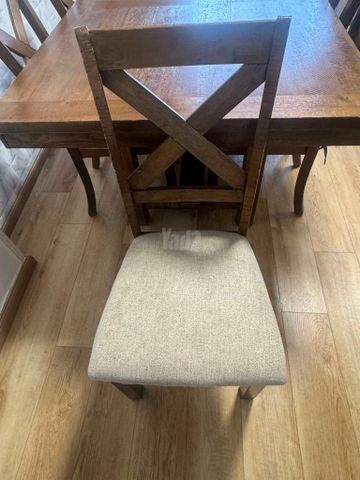 Solid oak dining table
