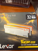 ראם  6000mhz LEXAR 2x16 32gb